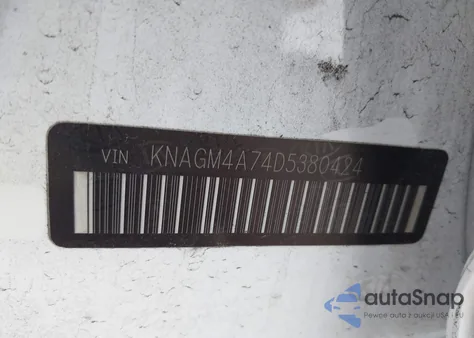 2013 Kia Optima Lx z USA, uszkodzony, nr VIN KNAGM4A74D5380424